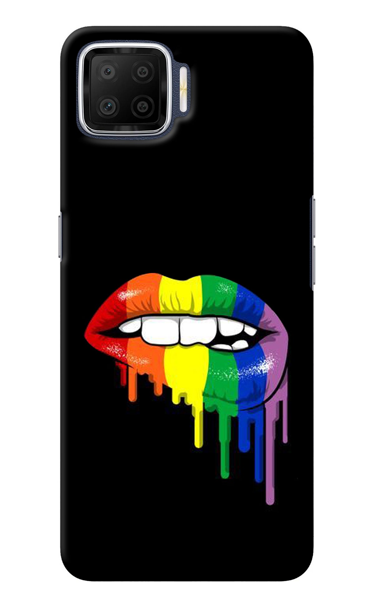 Lips Biting Oppo F17 Back Cover