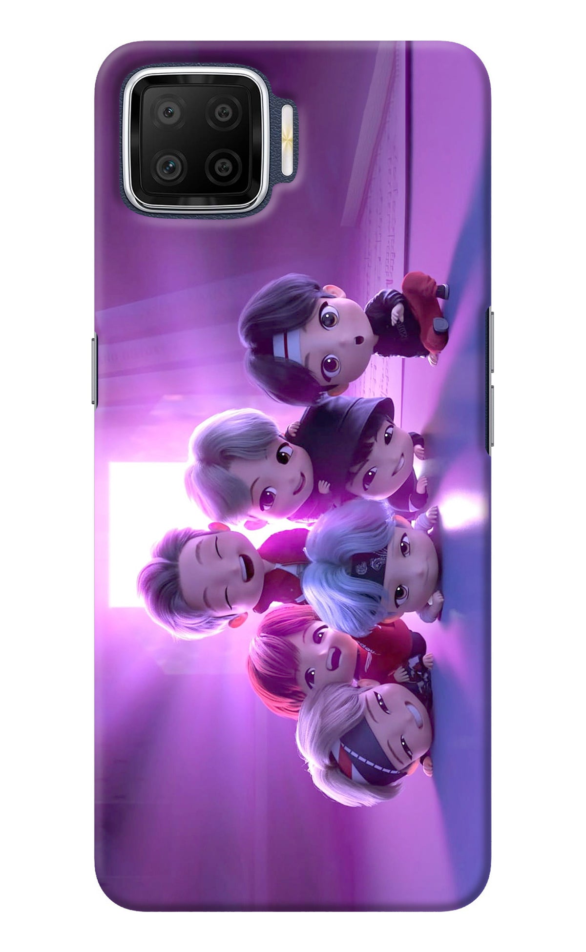 BTS Chibi Oppo F17 Back Cover