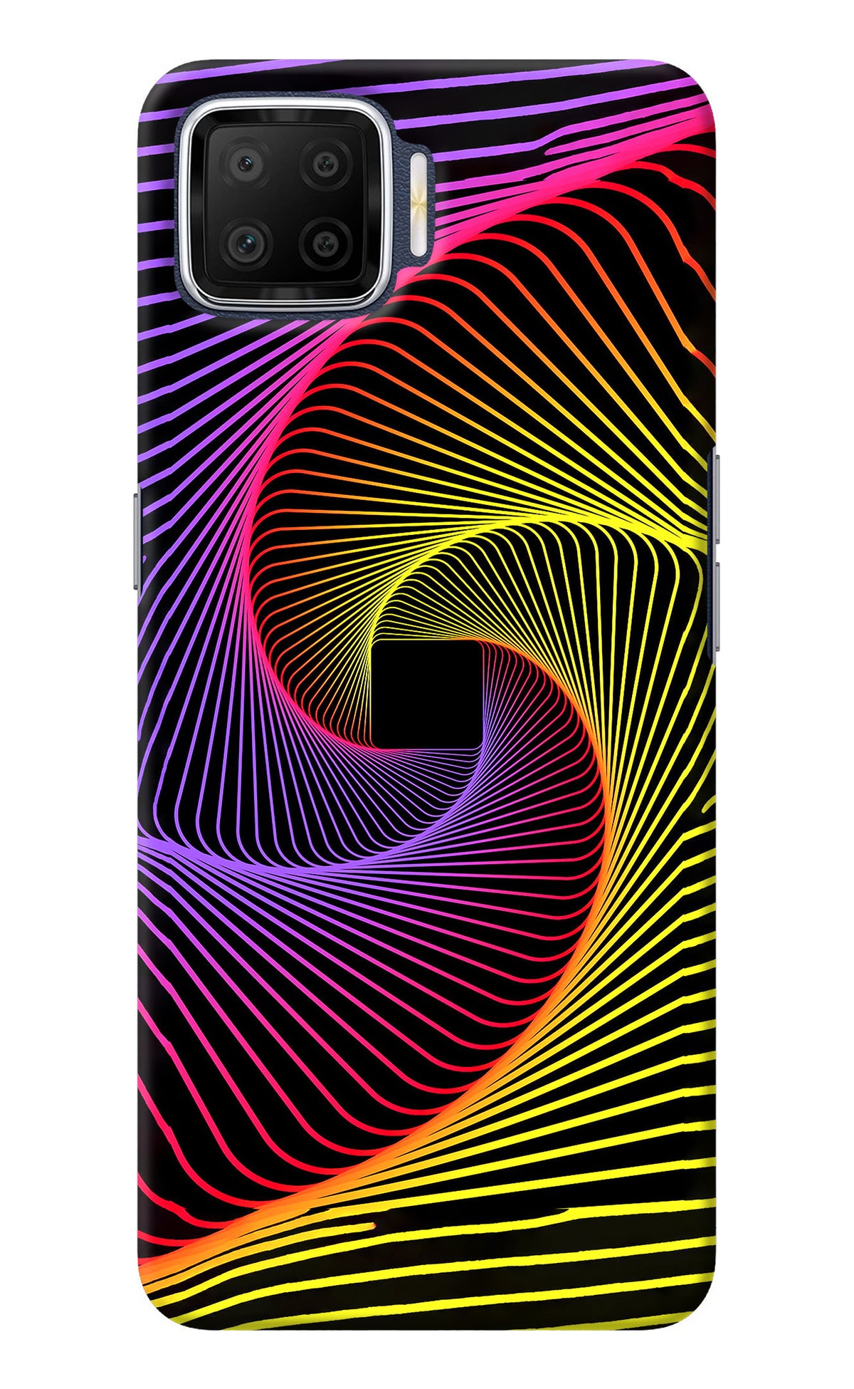 Colorful Strings Oppo F17 Back Cover