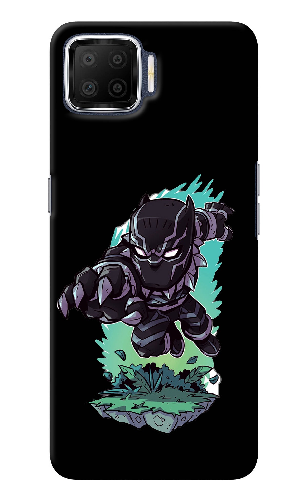 Black Panther Oppo F17 Back Cover