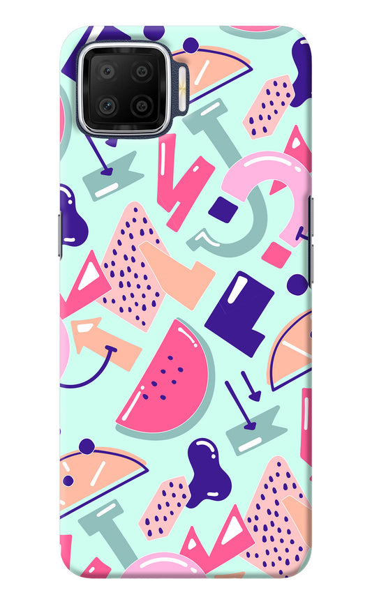 Doodle Pattern Oppo F17 Back Cover