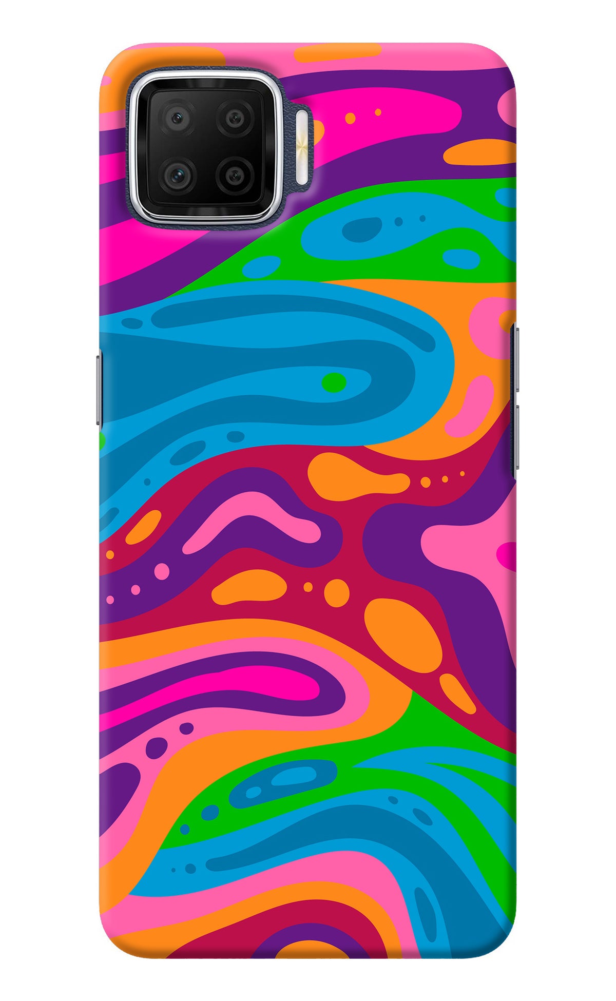 Trippy Pattern Oppo F17 Back Cover