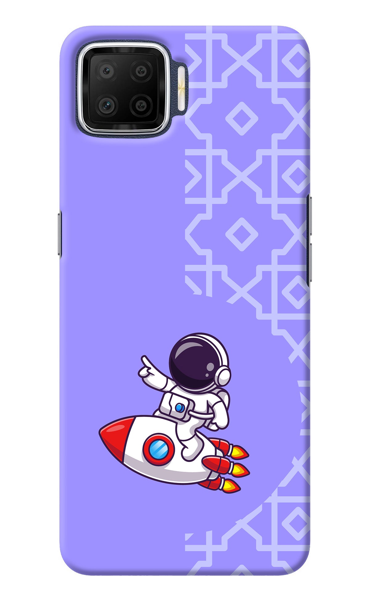 Cute Astronaut Oppo F17 Back Cover