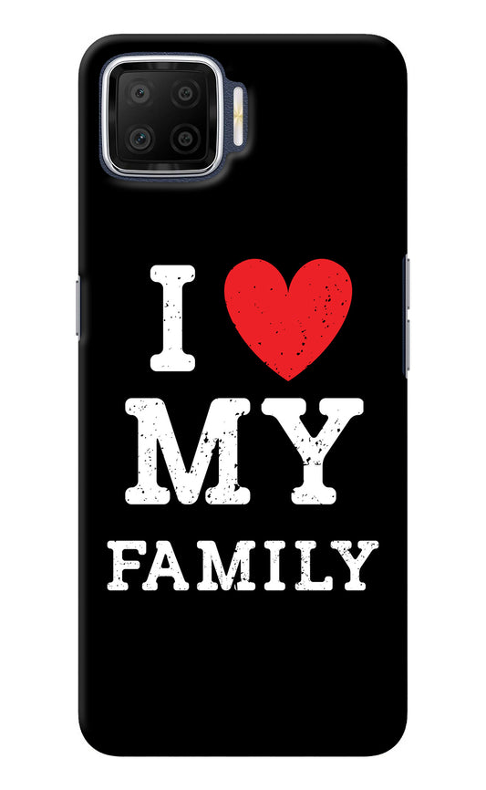 I Love My Family Oppo F17 Back Cover