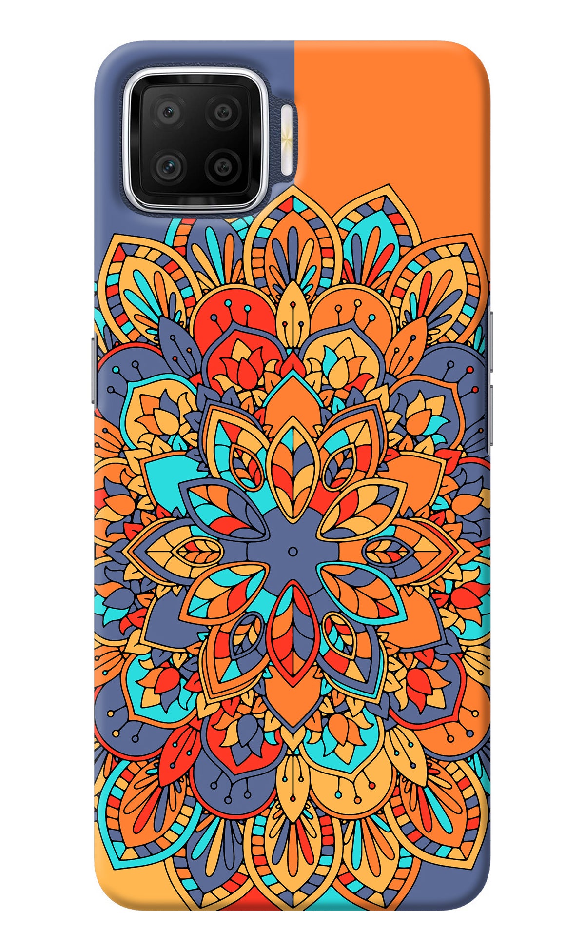 Color Mandala Oppo F17 Back Cover