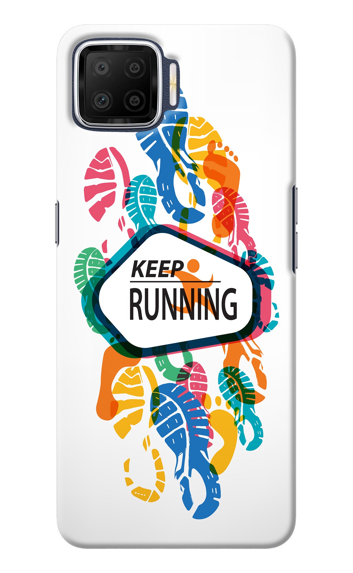 Keep Running Oppo F17 Back Cover