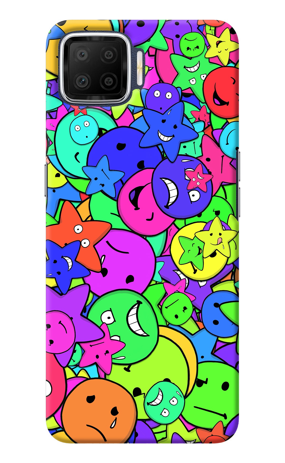 Fun Doodle Oppo F17 Back Cover