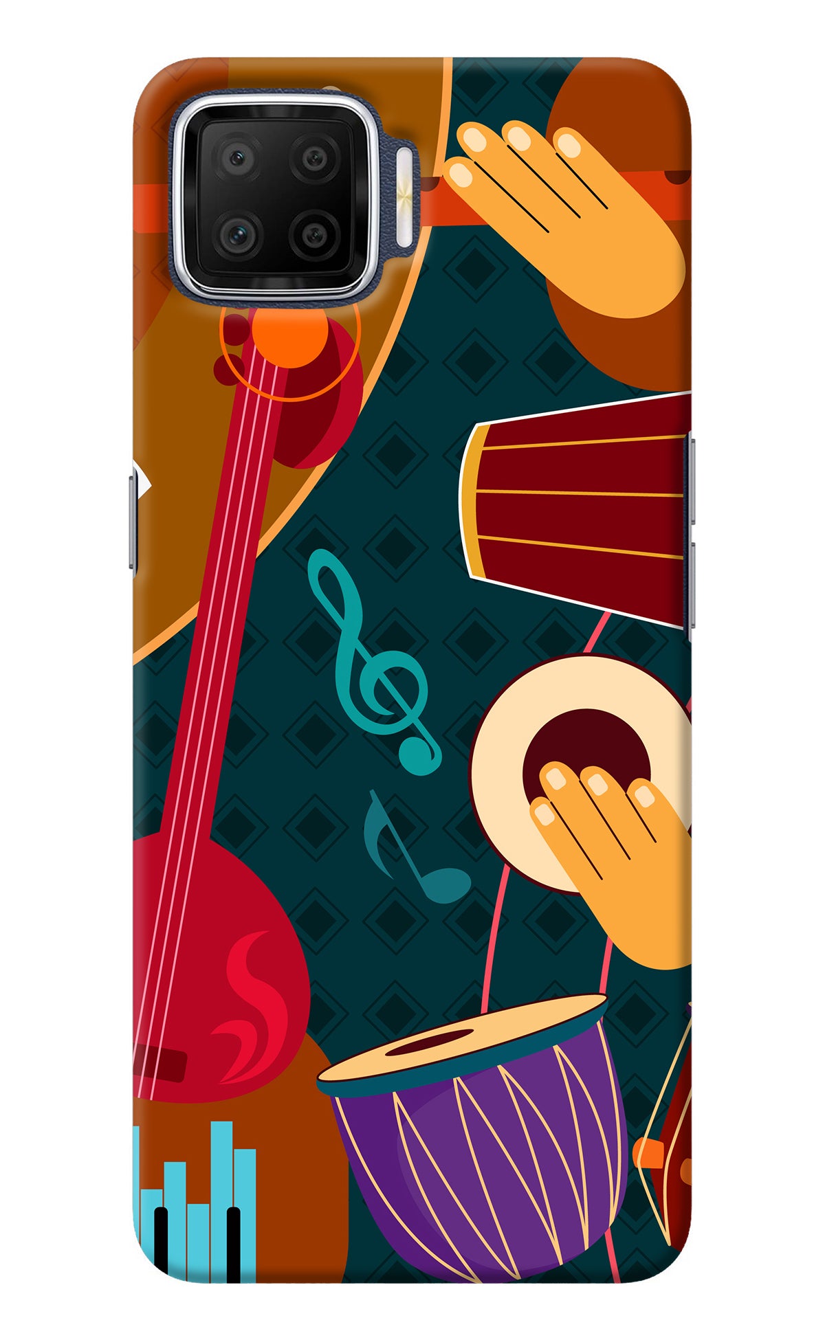 Music Instrument Oppo F17 Back Cover