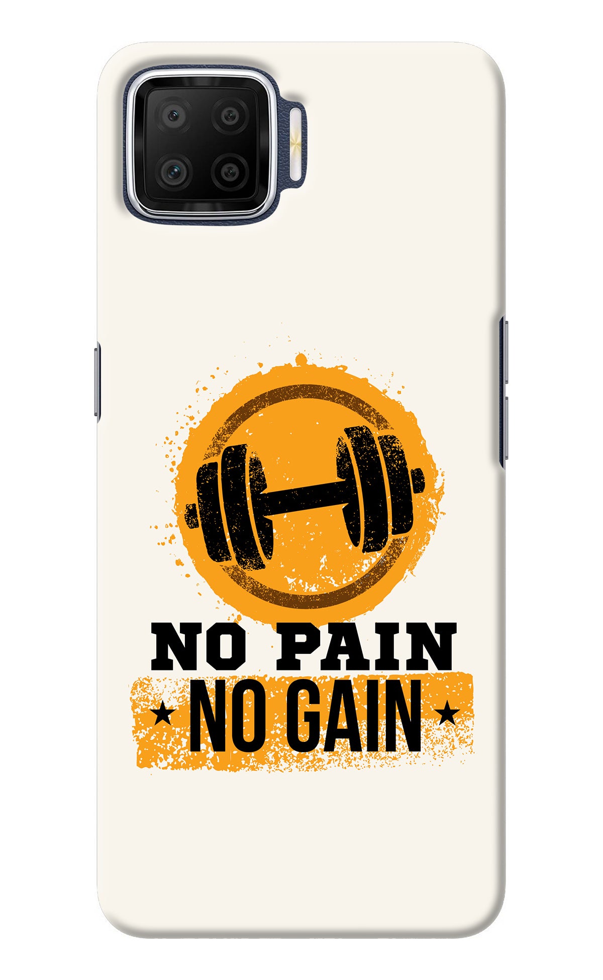 No Pain No Gain Oppo F17 Back Cover