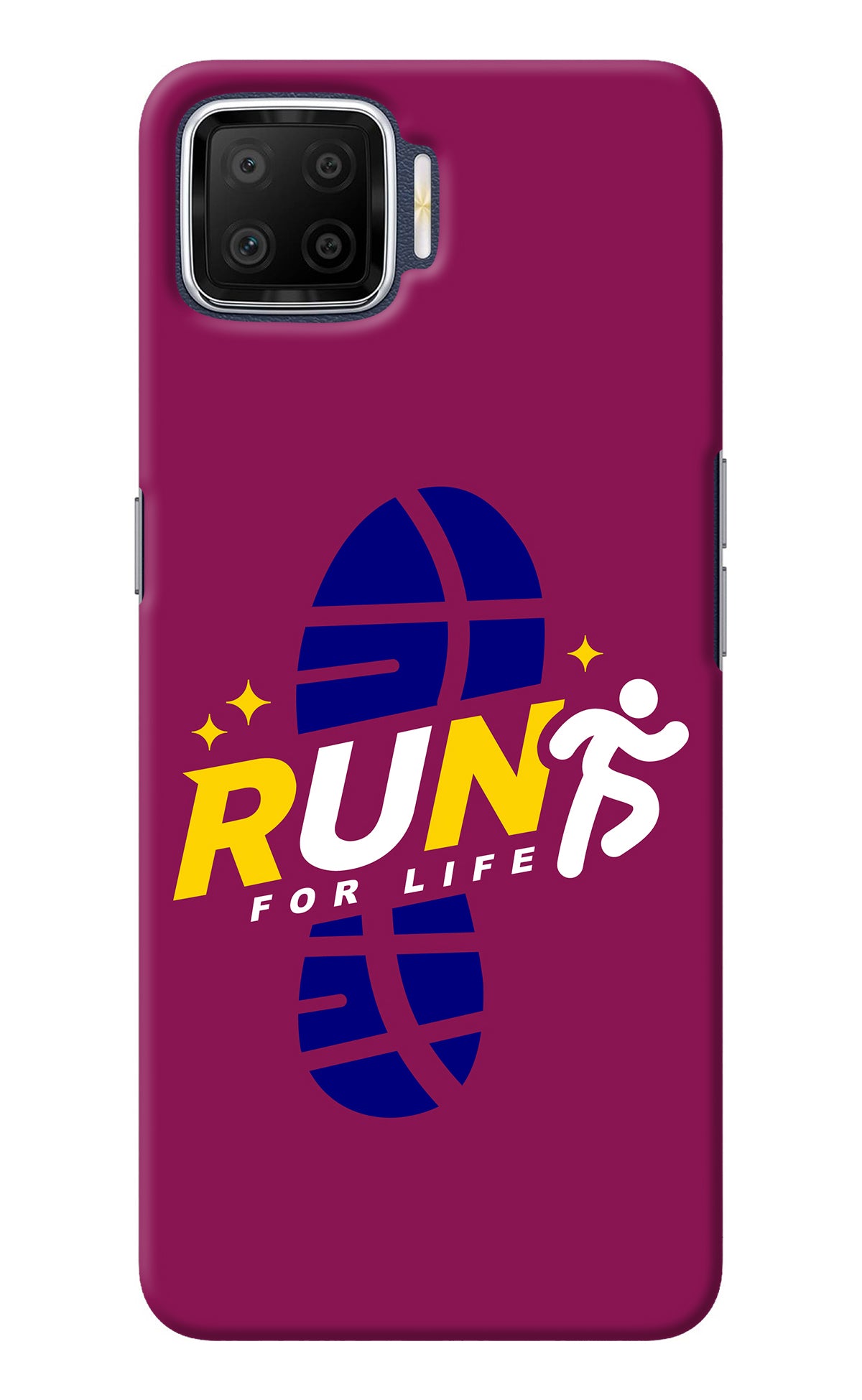 Run for Life Oppo F17 Back Cover