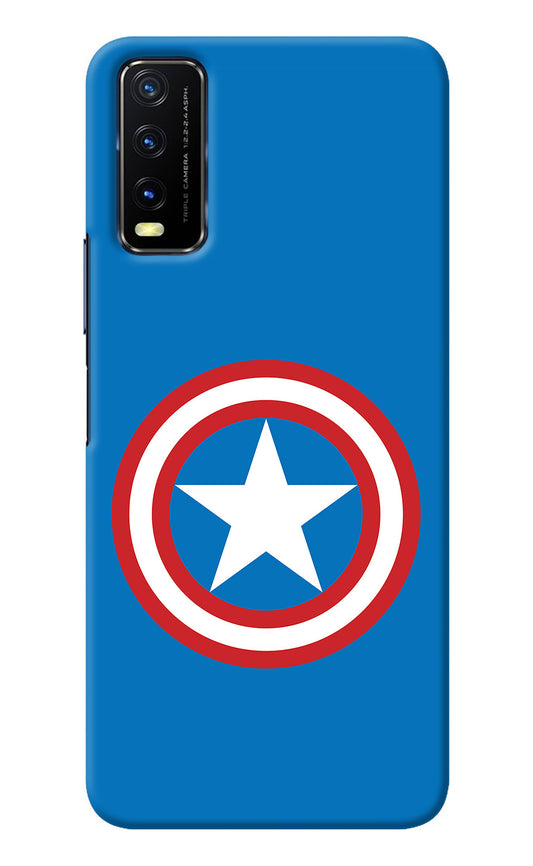 Captain America Logo Vivo Y20/Y20i Back Cover