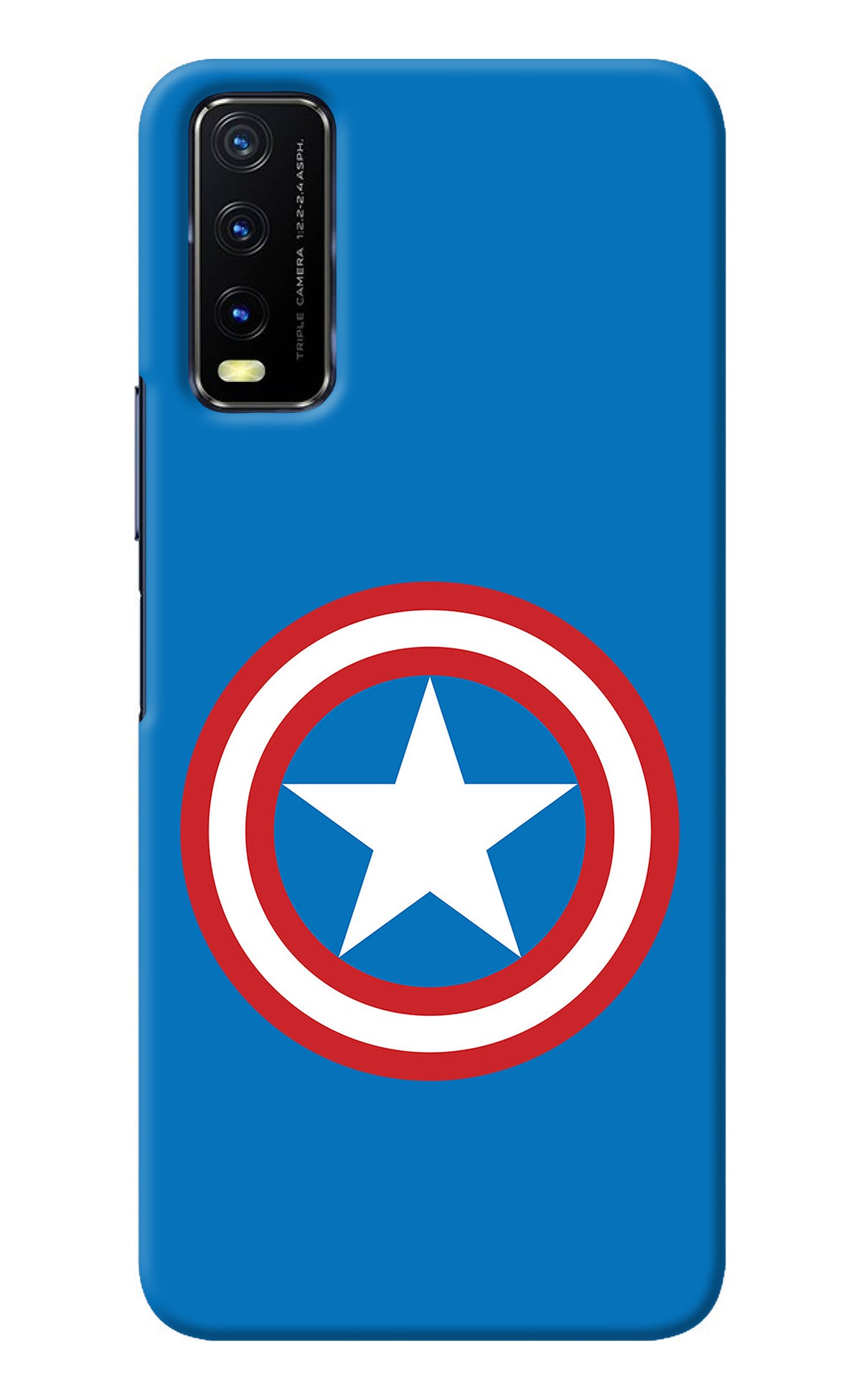 Captain America Logo Vivo Y20/Y20i Back Cover