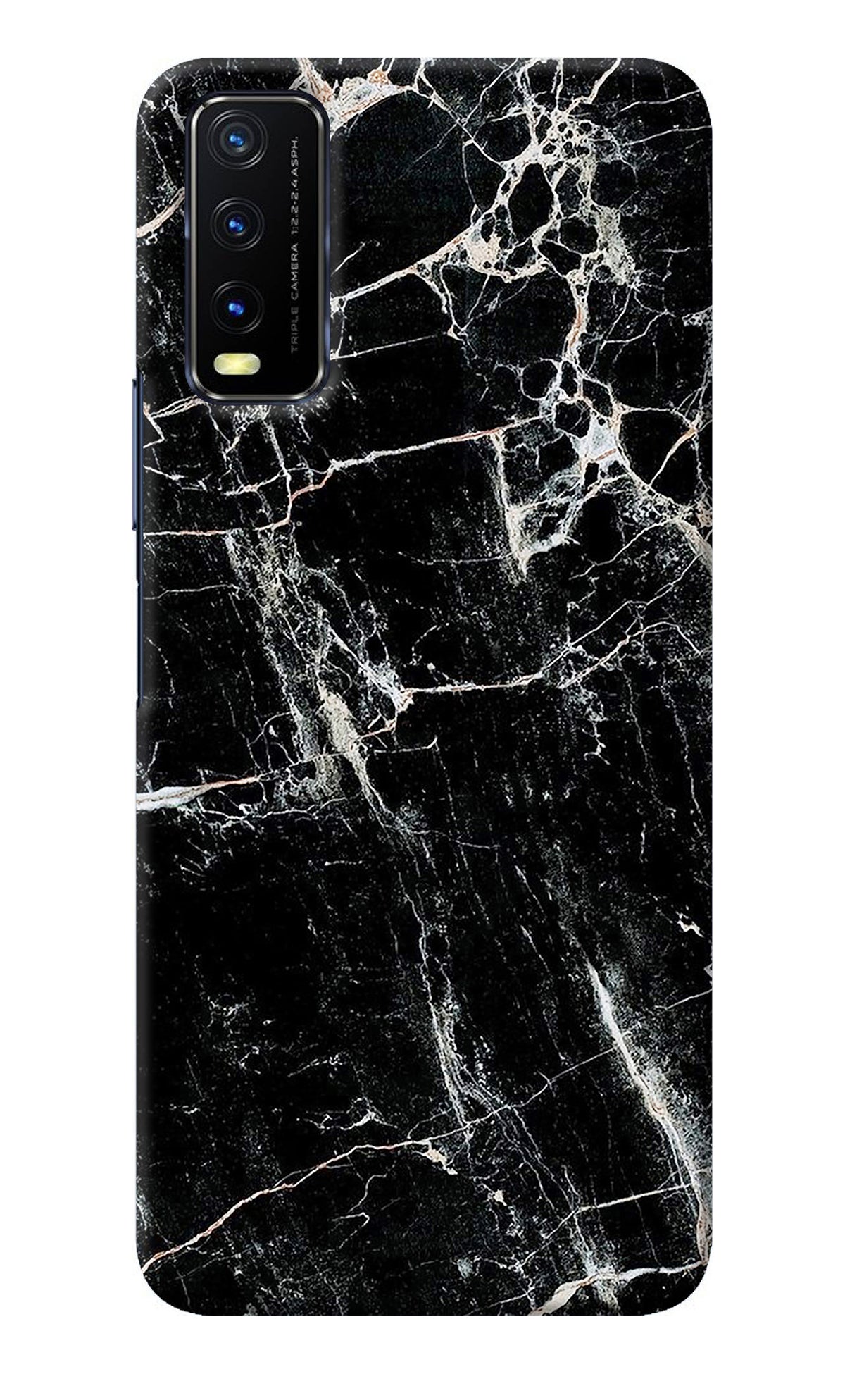 Black Marble Texture Vivo Y20/Y20i Back Cover