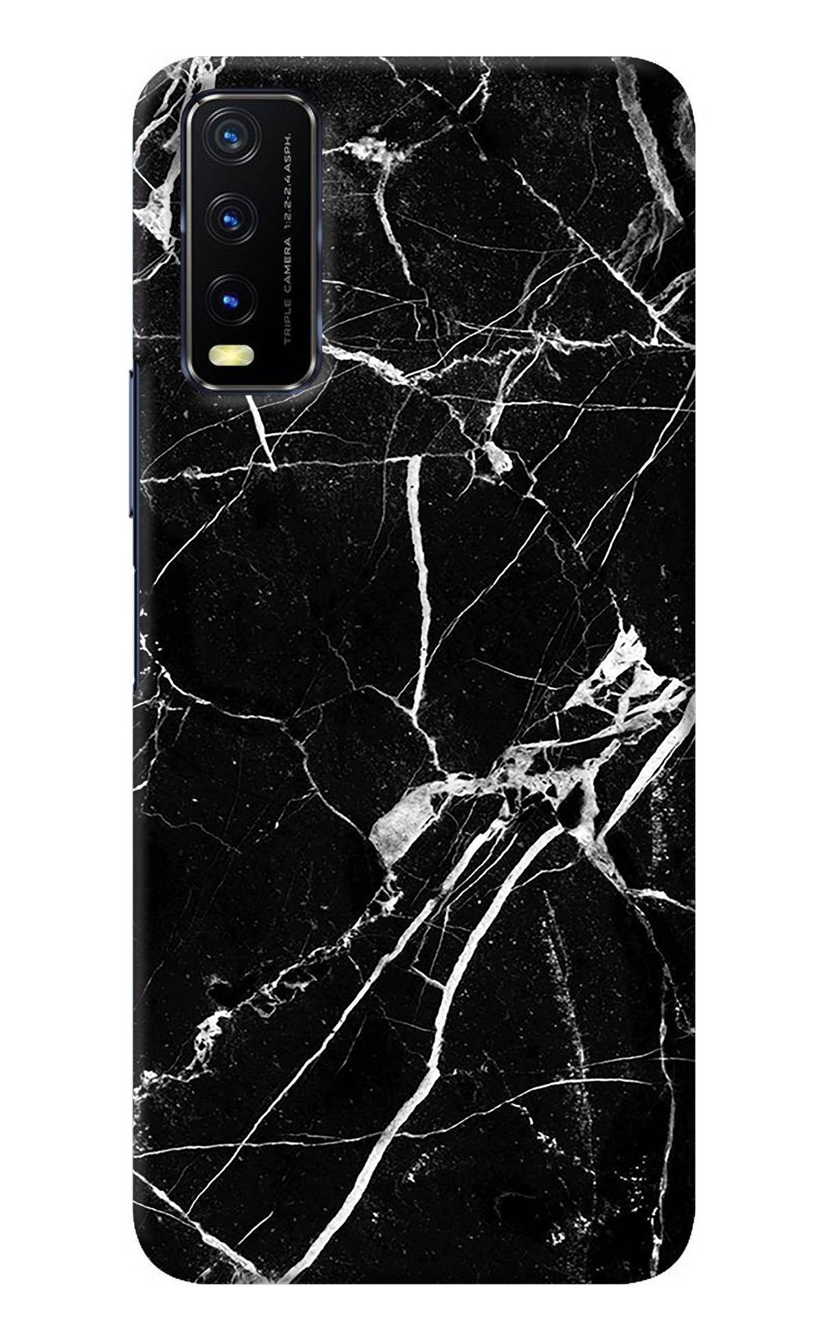 Black Marble Pattern Vivo Y20/Y20i Back Cover