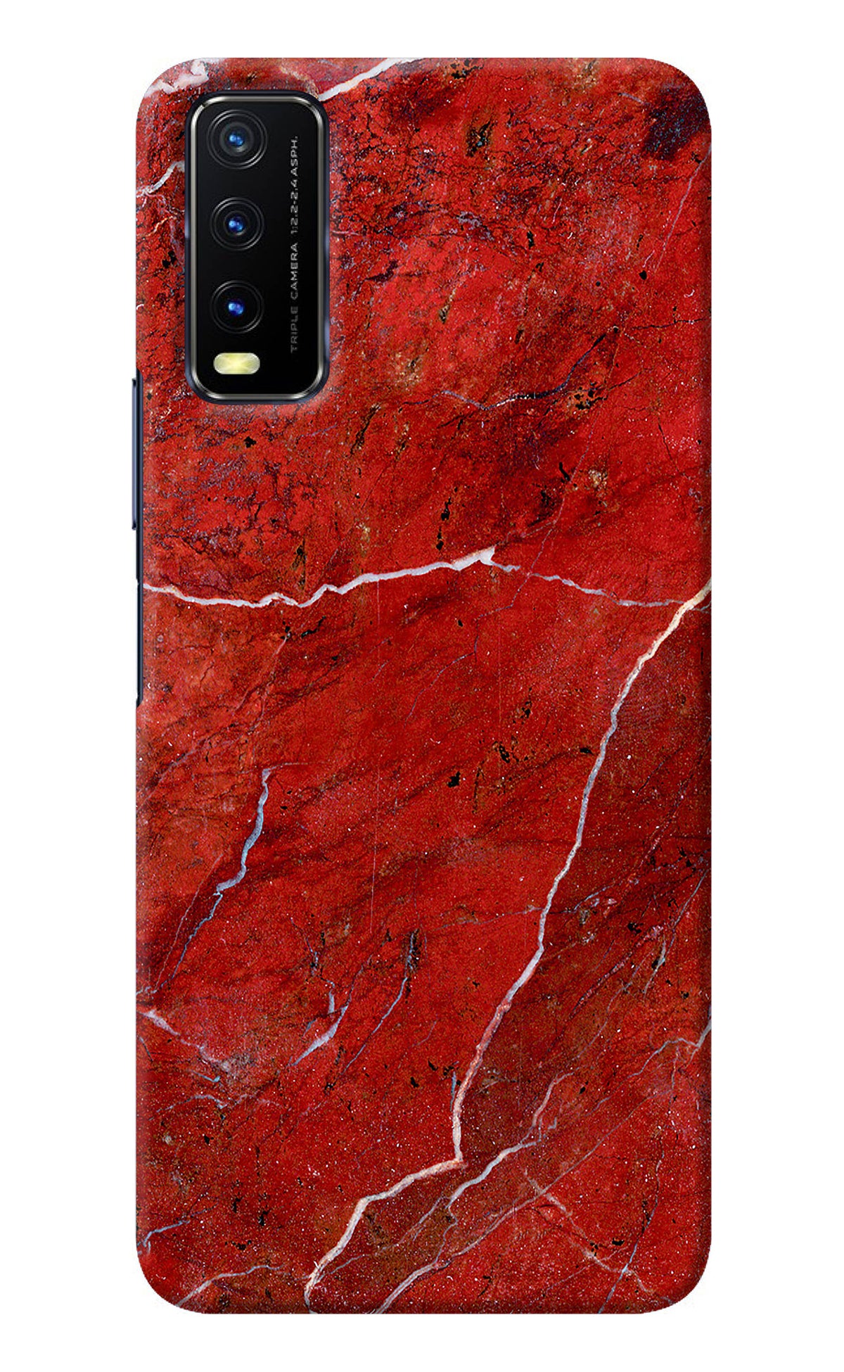 Red Marble Design Vivo Y20/Y20i Back Cover