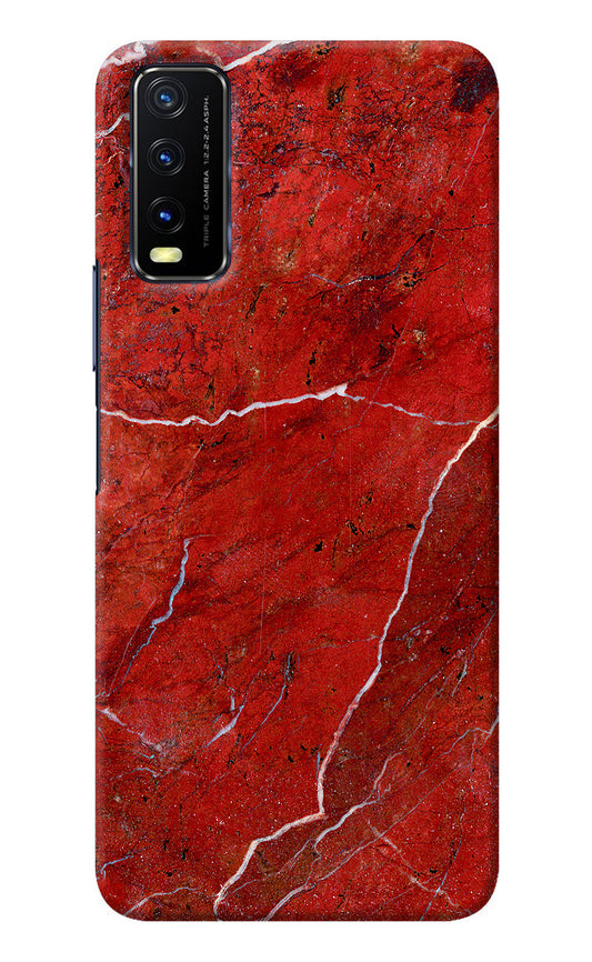 Red Marble Design Vivo Y20/Y20i Back Cover