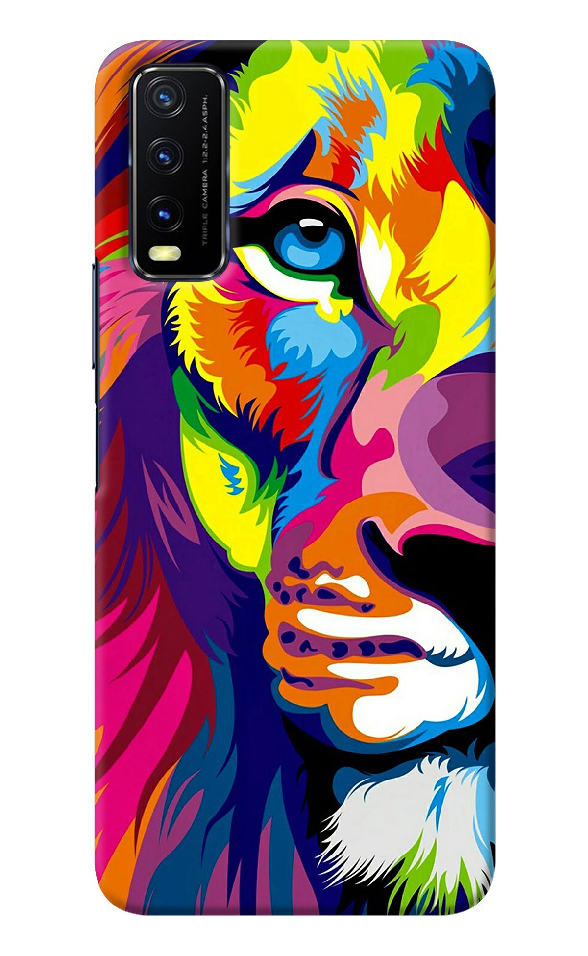 Lion Half Face Vivo Y20/Y20i Back Cover