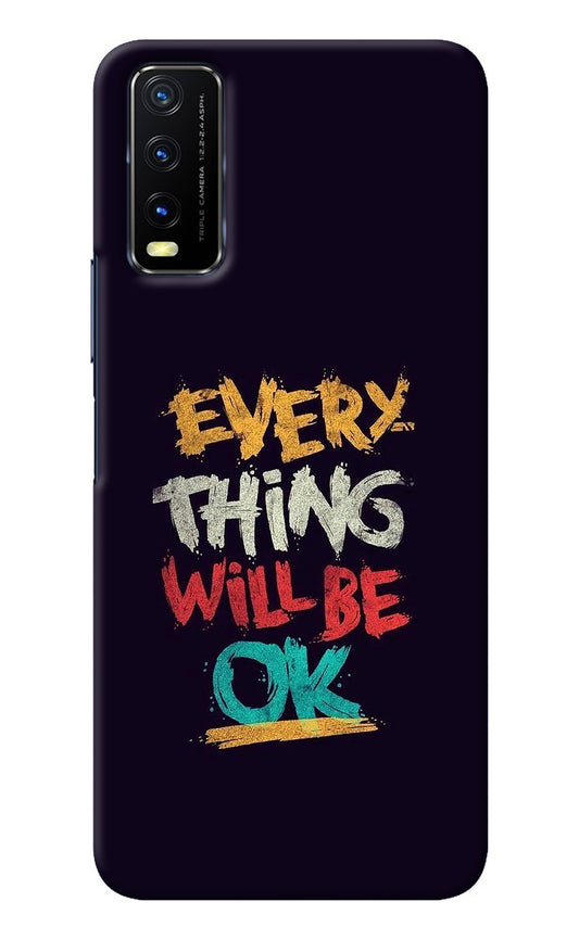 Everything Will Be Ok Vivo Y20/Y20i Back Cover
