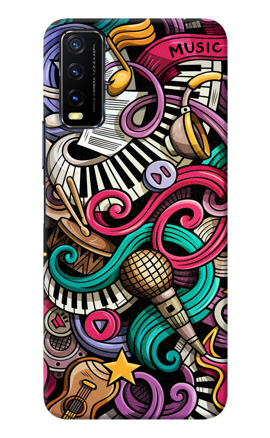 Music Abstract Vivo Y20/Y20i Back Cover