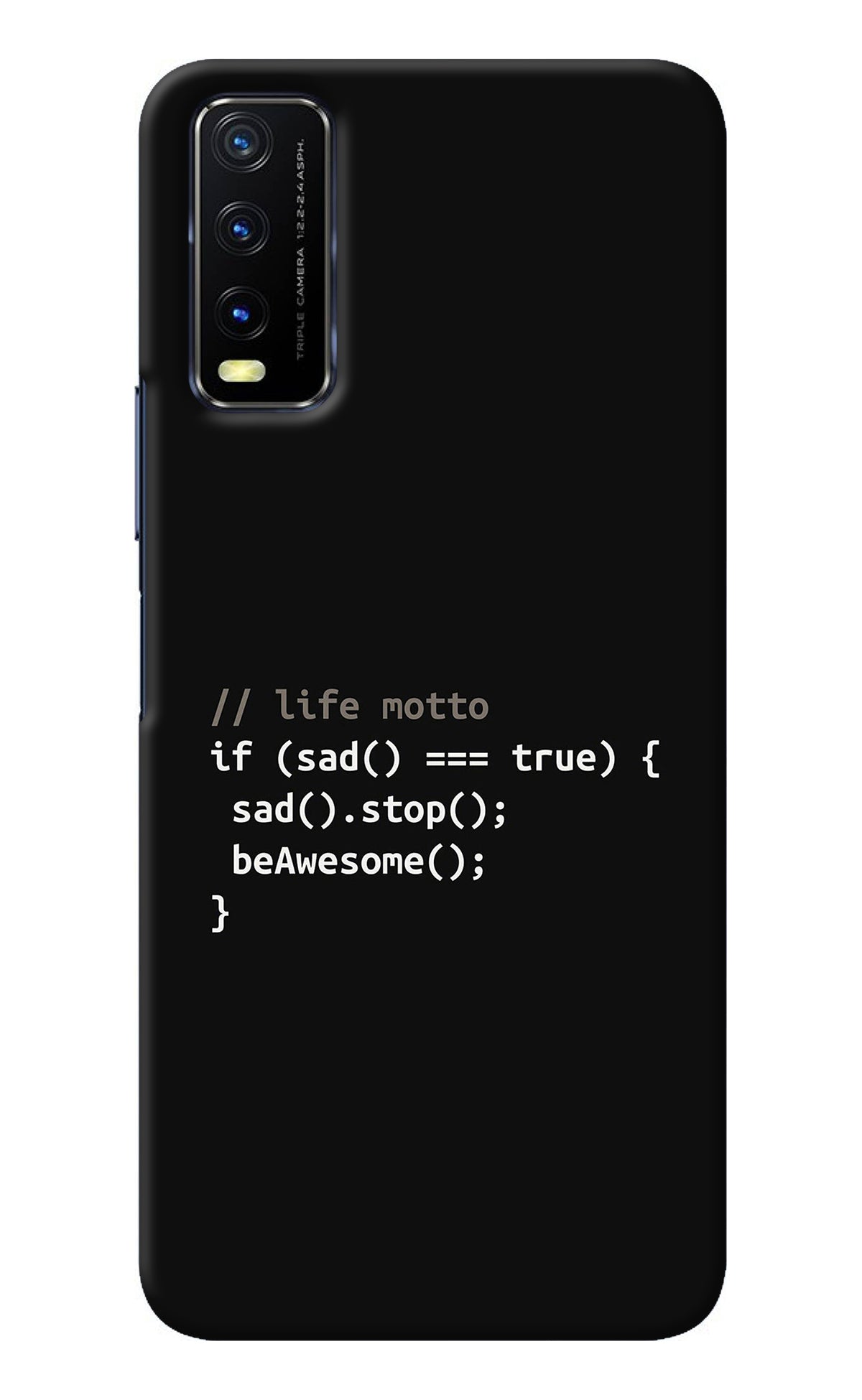 Life Motto Code Vivo Y20/Y20i Back Cover