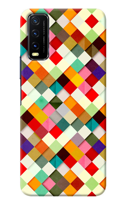 Geometric Abstract Colorful Vivo Y20/Y20i Back Cover