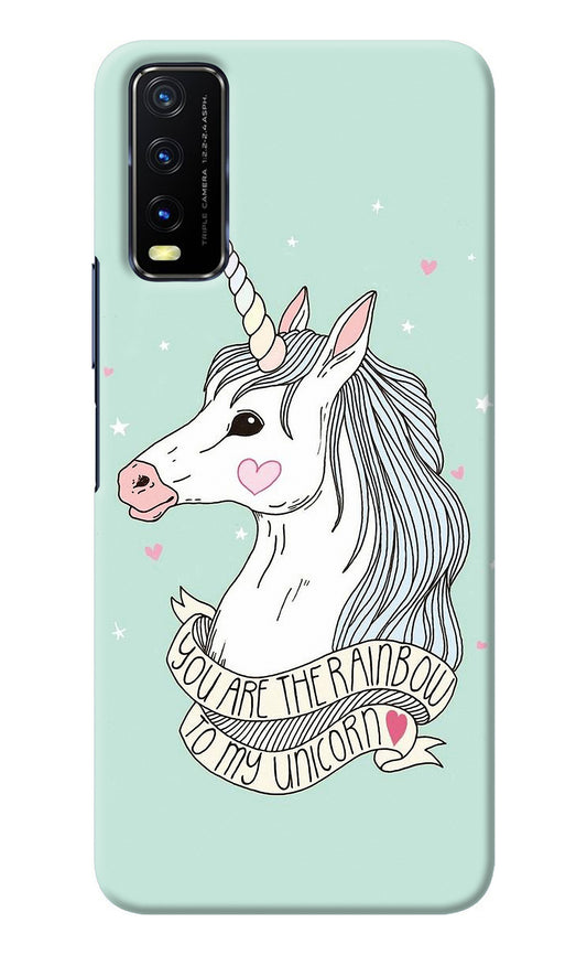 Unicorn Wallpaper Vivo Y20/Y20i Back Cover