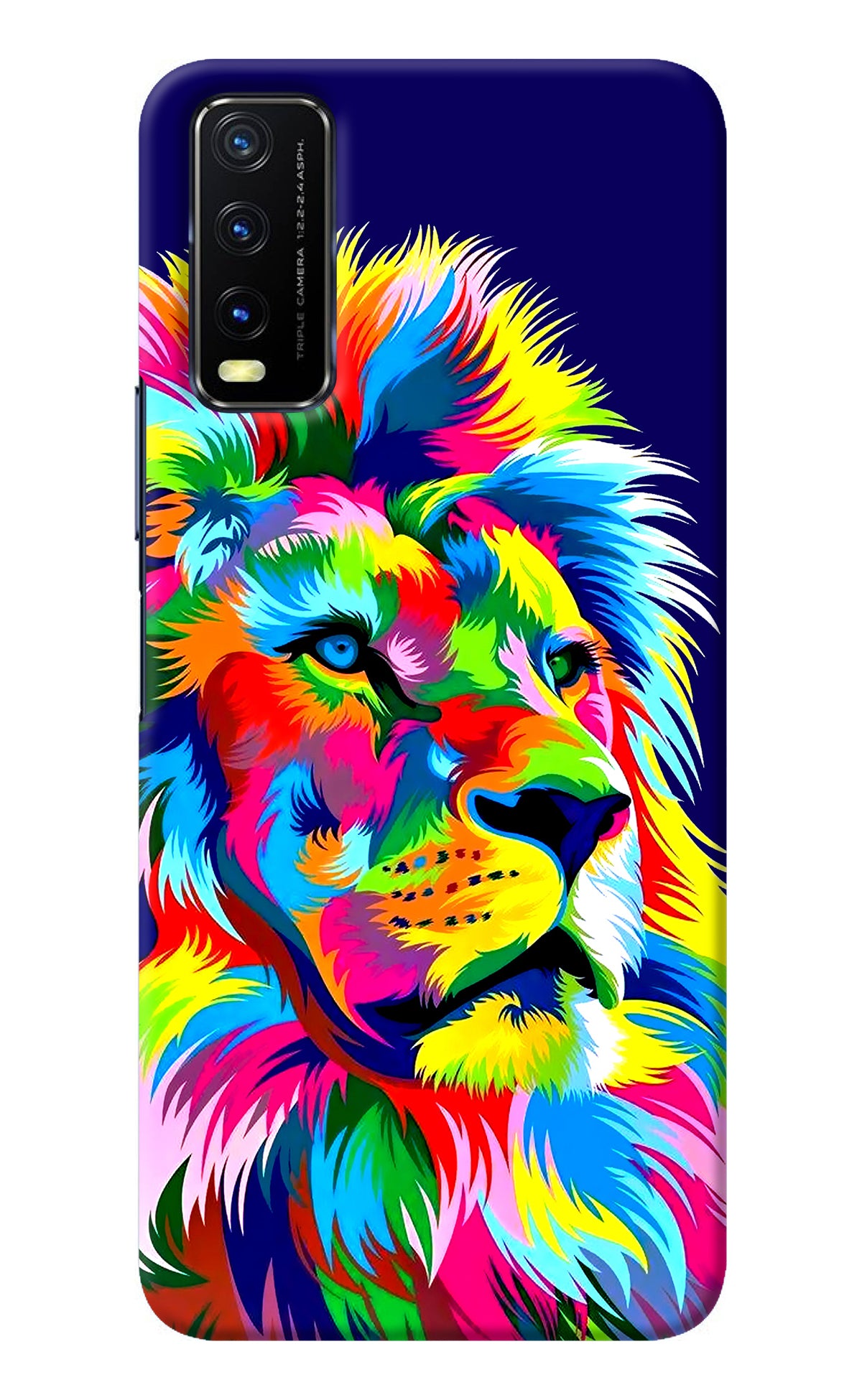 Vector Art Lion Vivo Y20/Y20i Back Cover