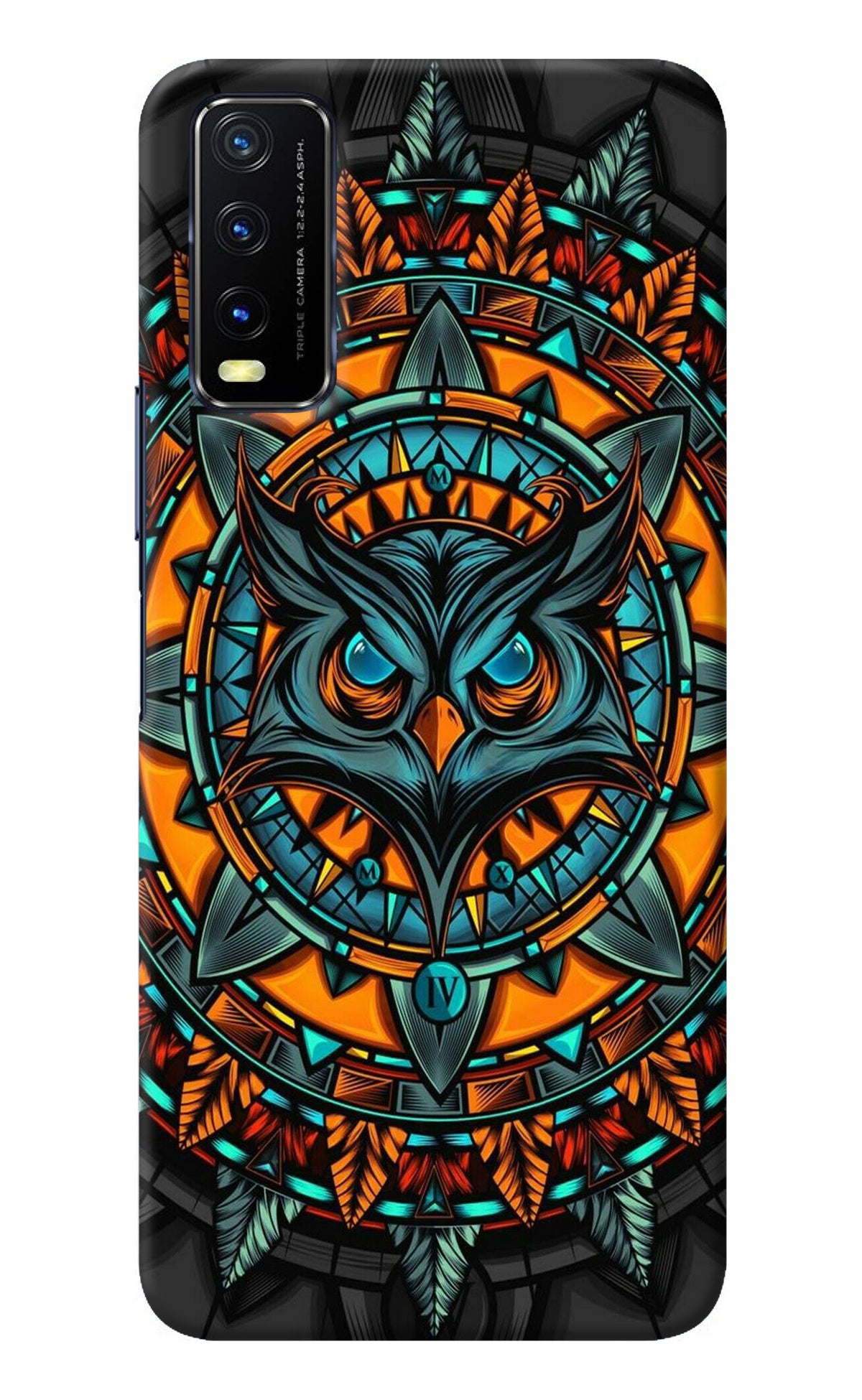 Angry Owl Art Vivo Y20/Y20i Back Cover