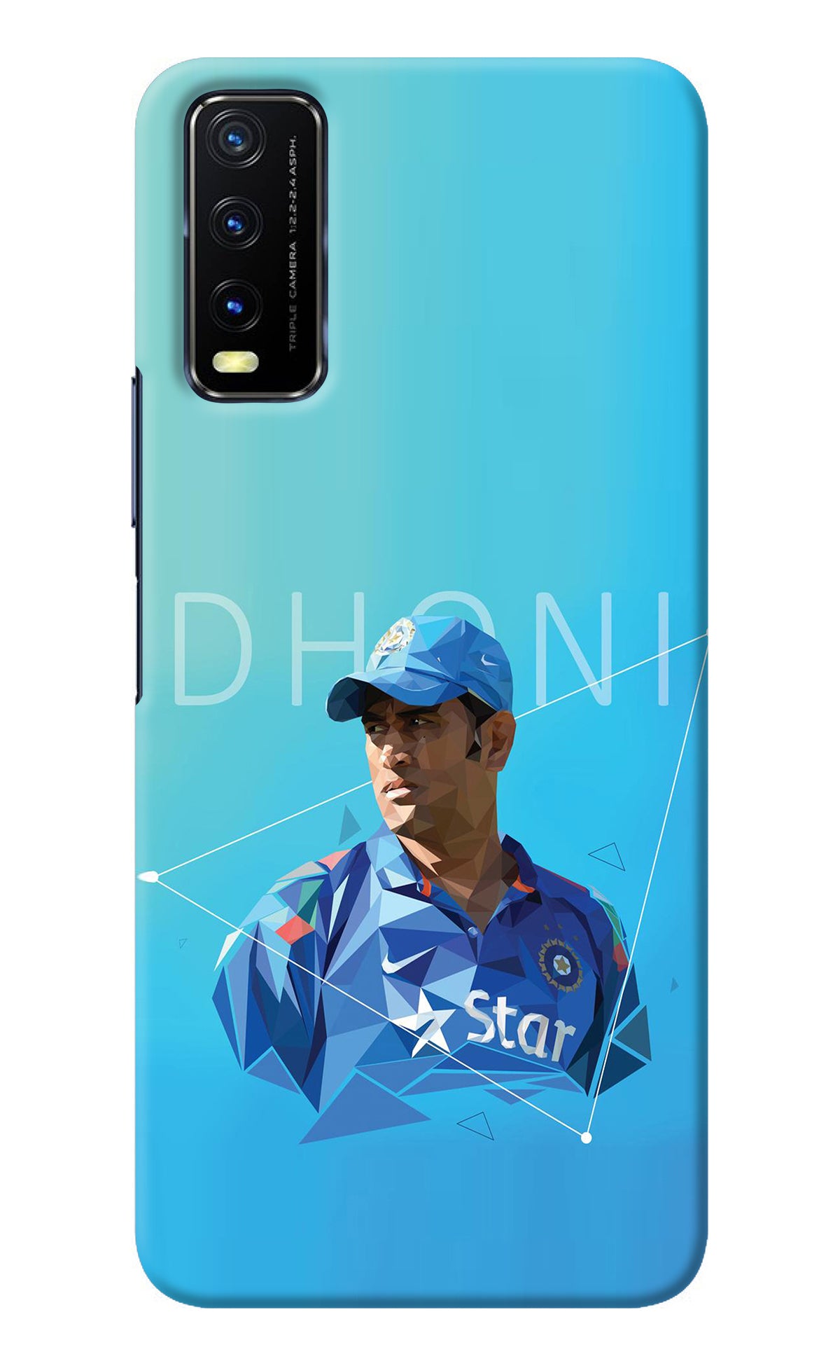 Dhoni Artwork Vivo Y20/Y20i Back Cover