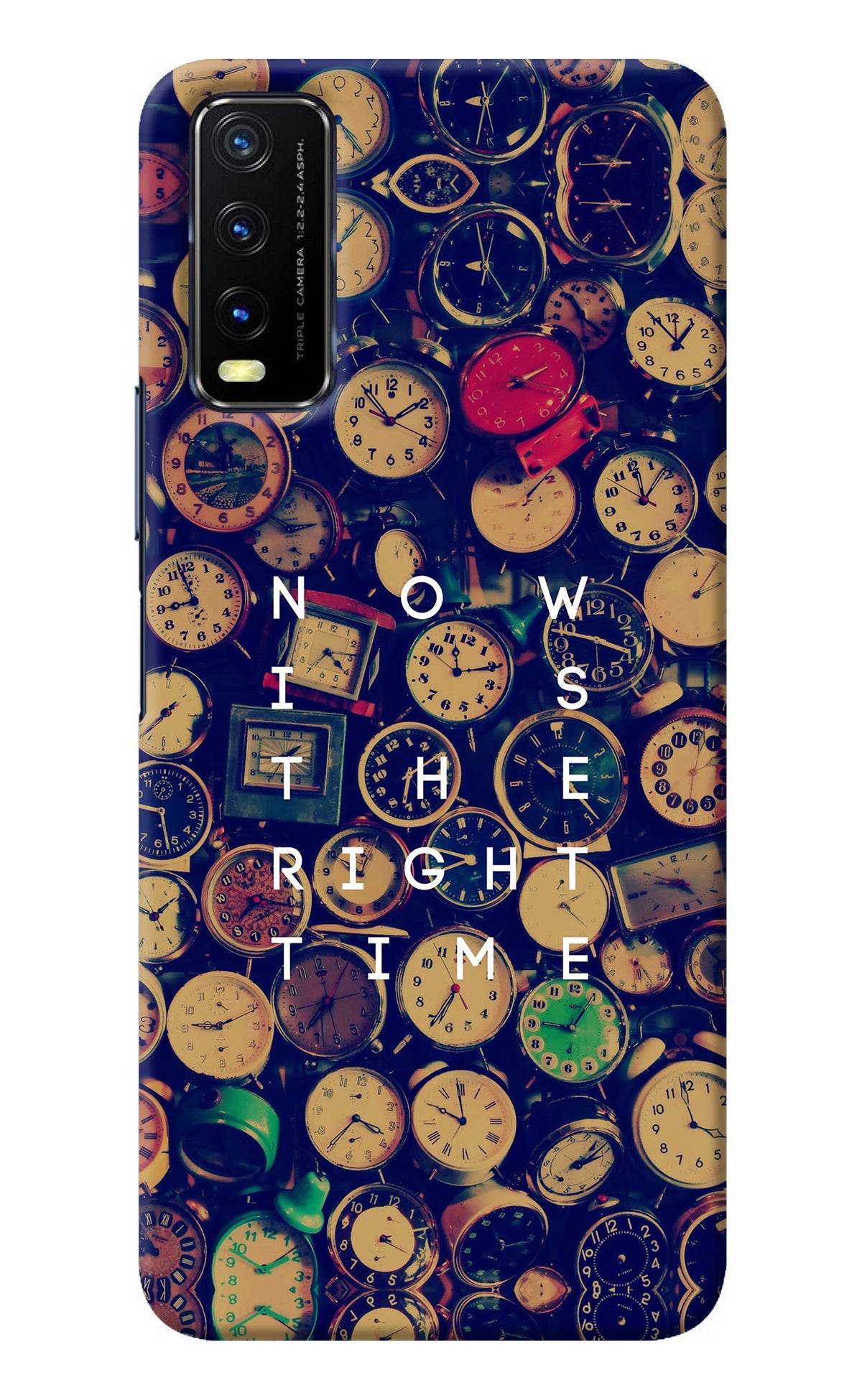 Now is the Right Time Quote Vivo Y20/Y20i Back Cover