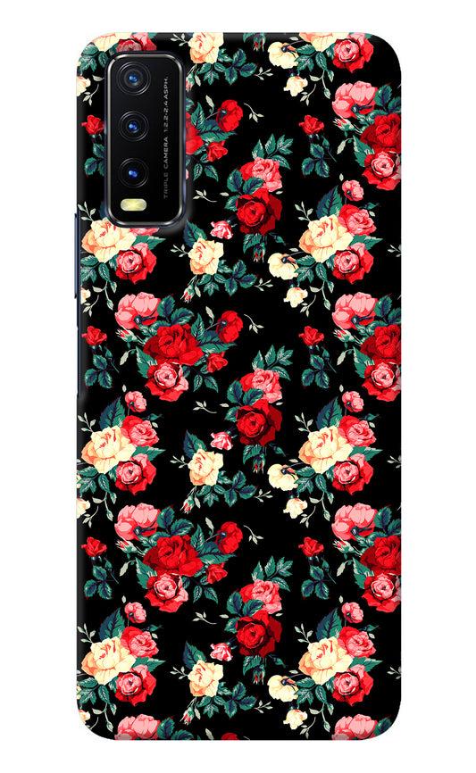 Rose Pattern Vivo Y20/Y20i Back Cover