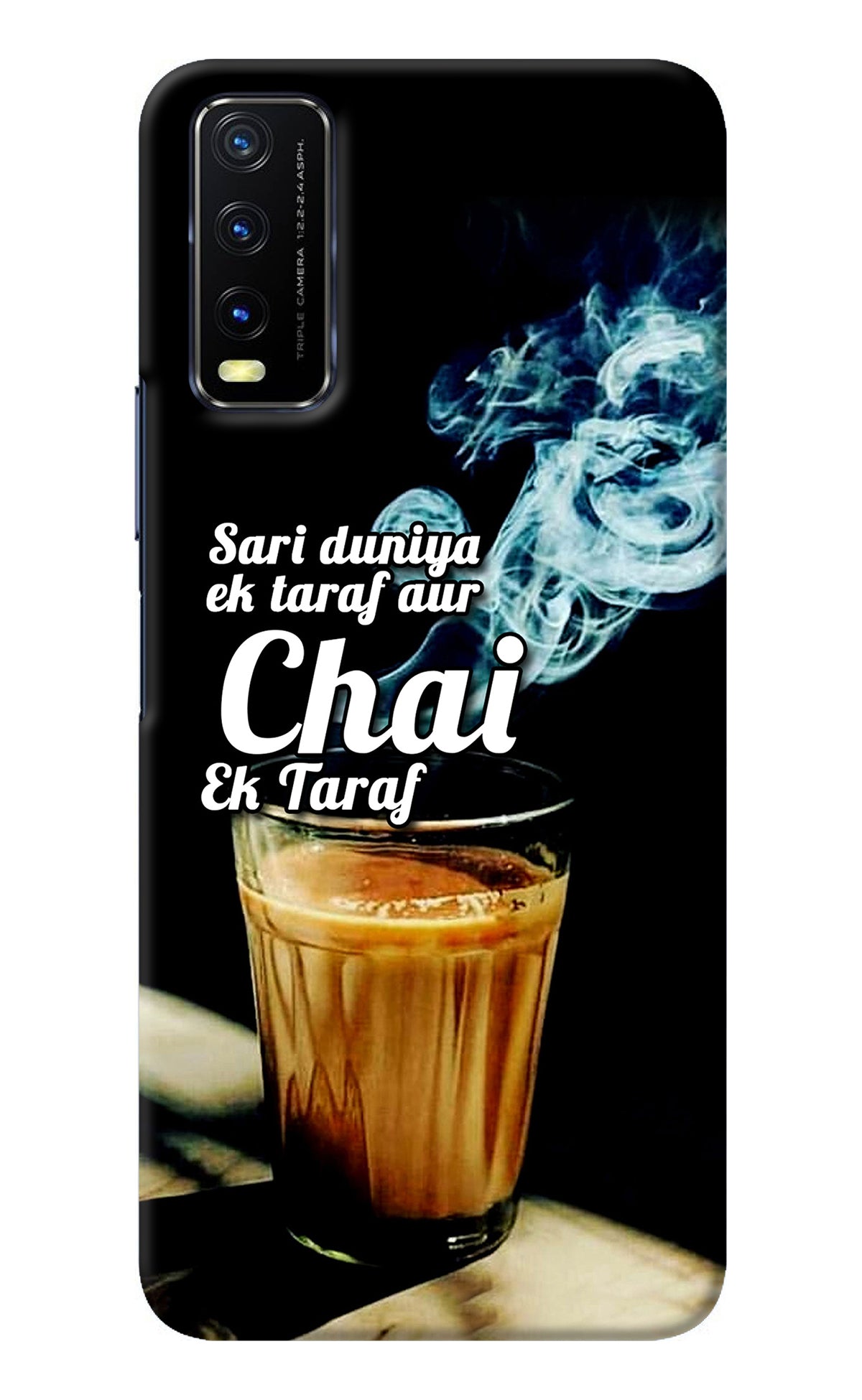 Chai Ek Taraf Quote Vivo Y20/Y20i Back Cover