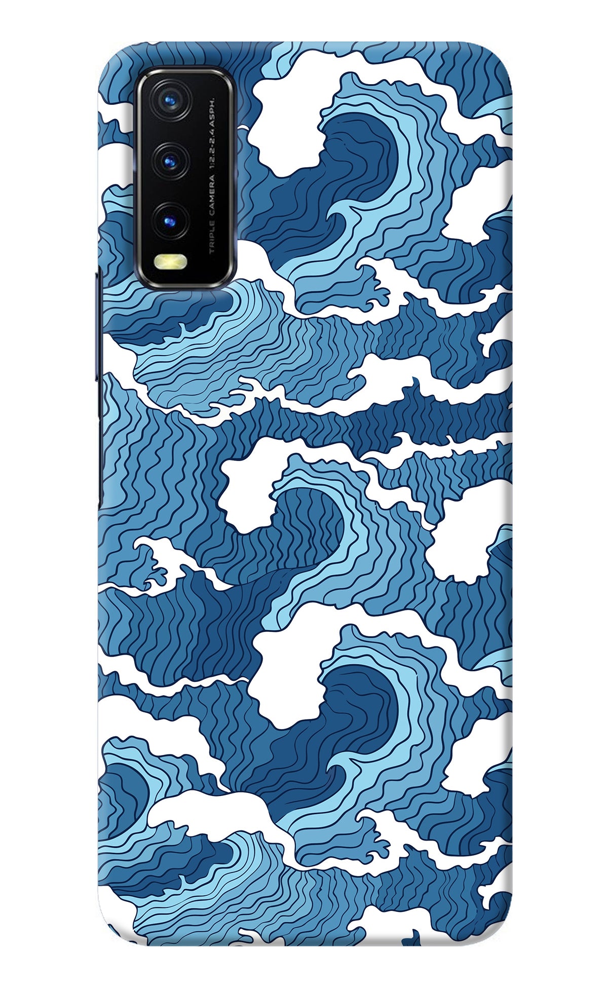 Blue Waves Vivo Y20/Y20i Back Cover