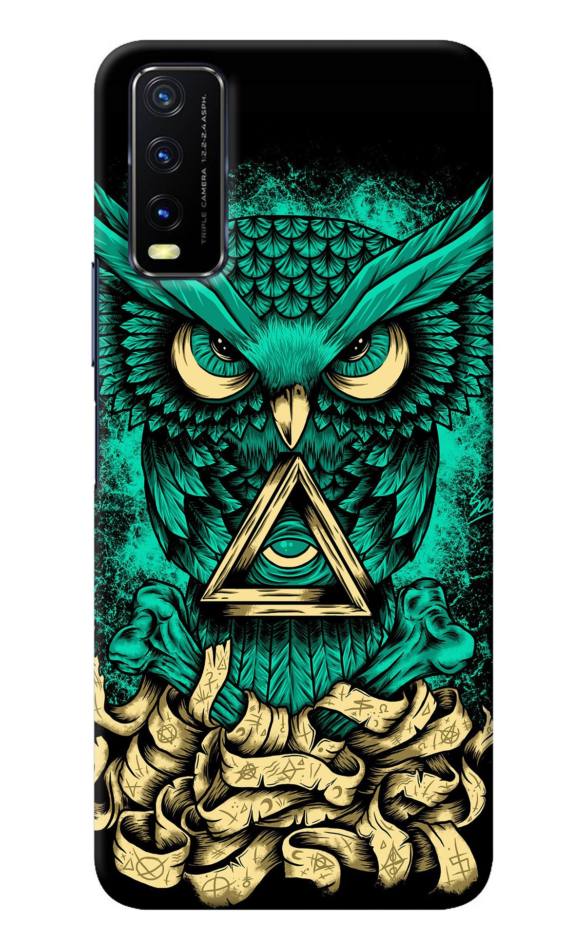 Green Owl Vivo Y20/Y20i Back Cover