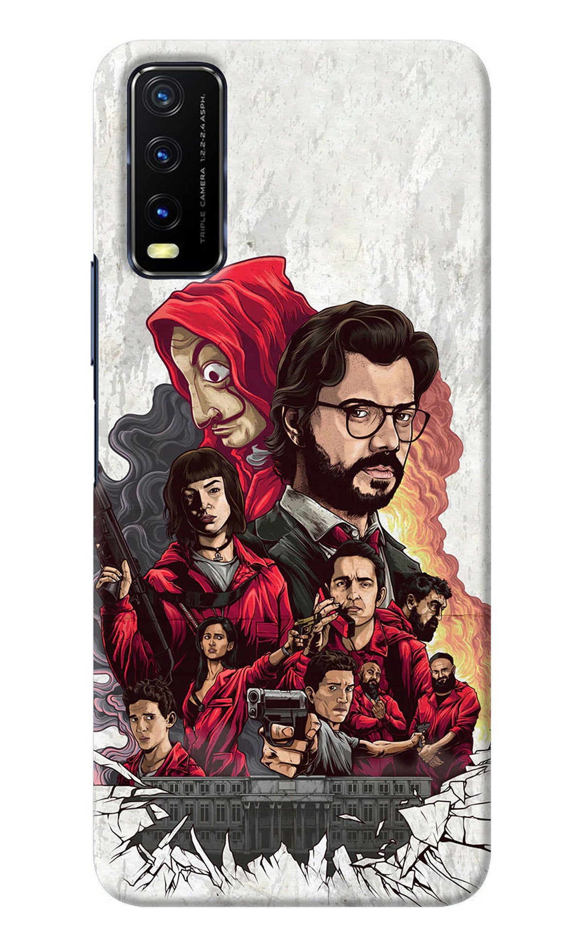 Money Heist Artwork Vivo Y20/Y20i Back Cover