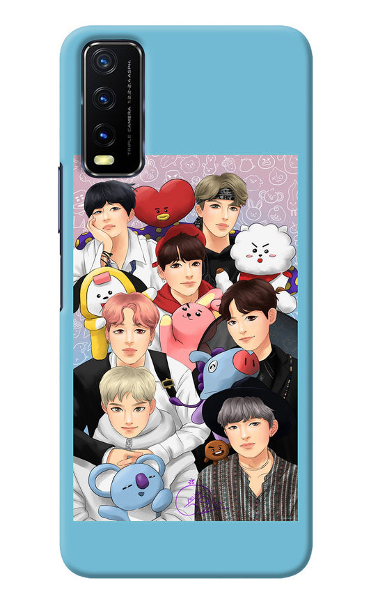 BTS with animals Vivo Y20/Y20i Back Cover