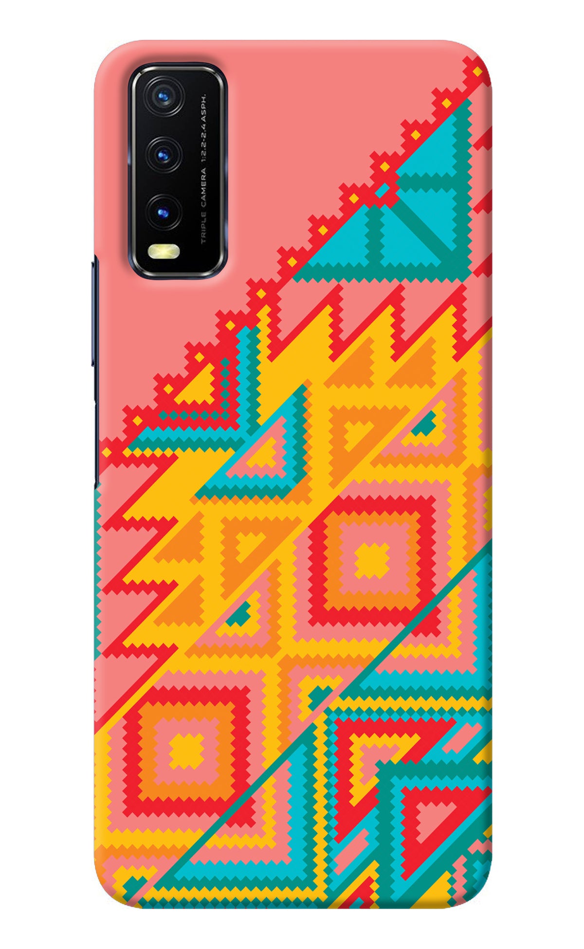 Aztec Tribal Vivo Y20/Y20i Back Cover