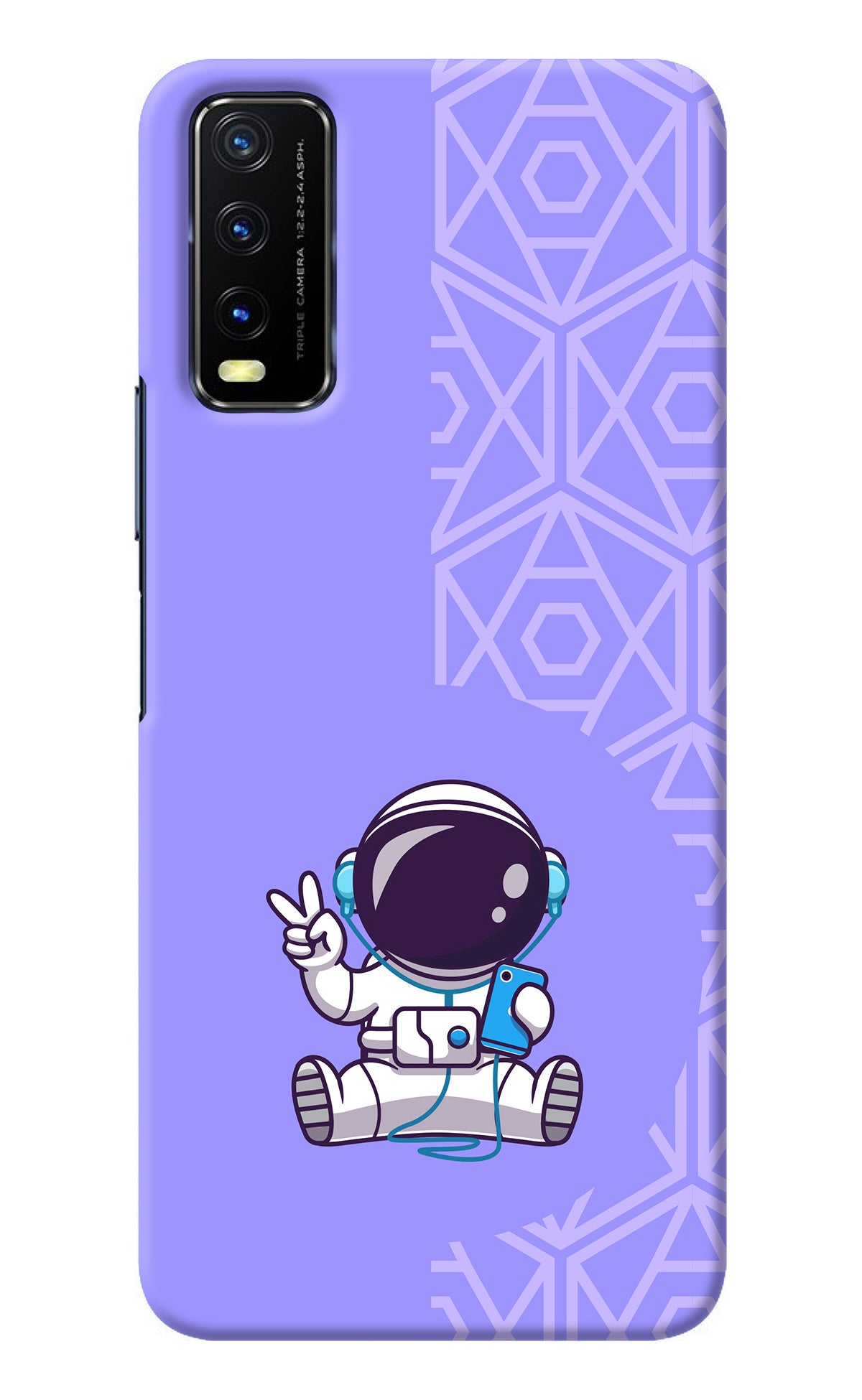 Cute Astronaut Chilling Vivo Y20/Y20i Back Cover