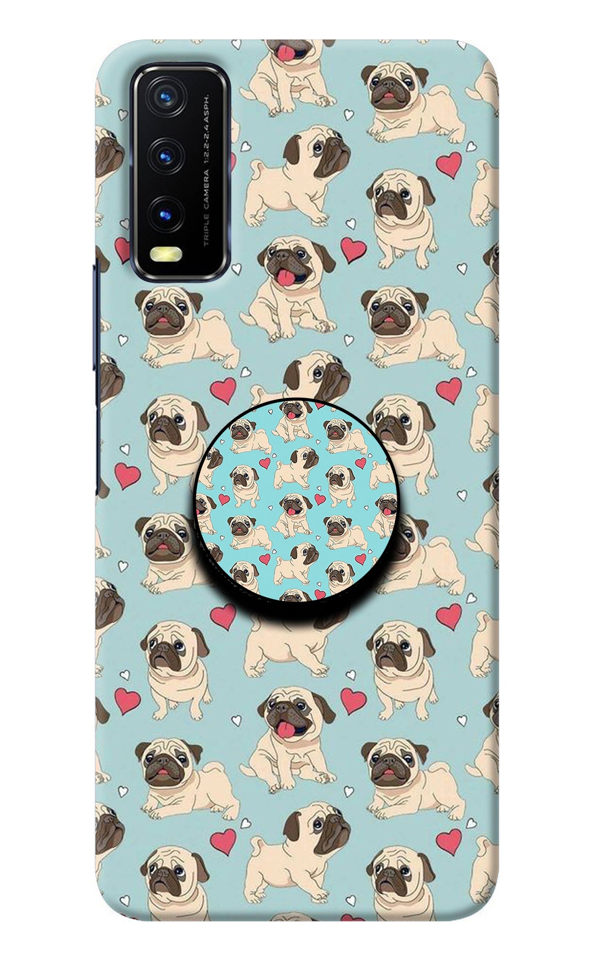 Pug Dog Vivo Y20/Y20i Pop Case