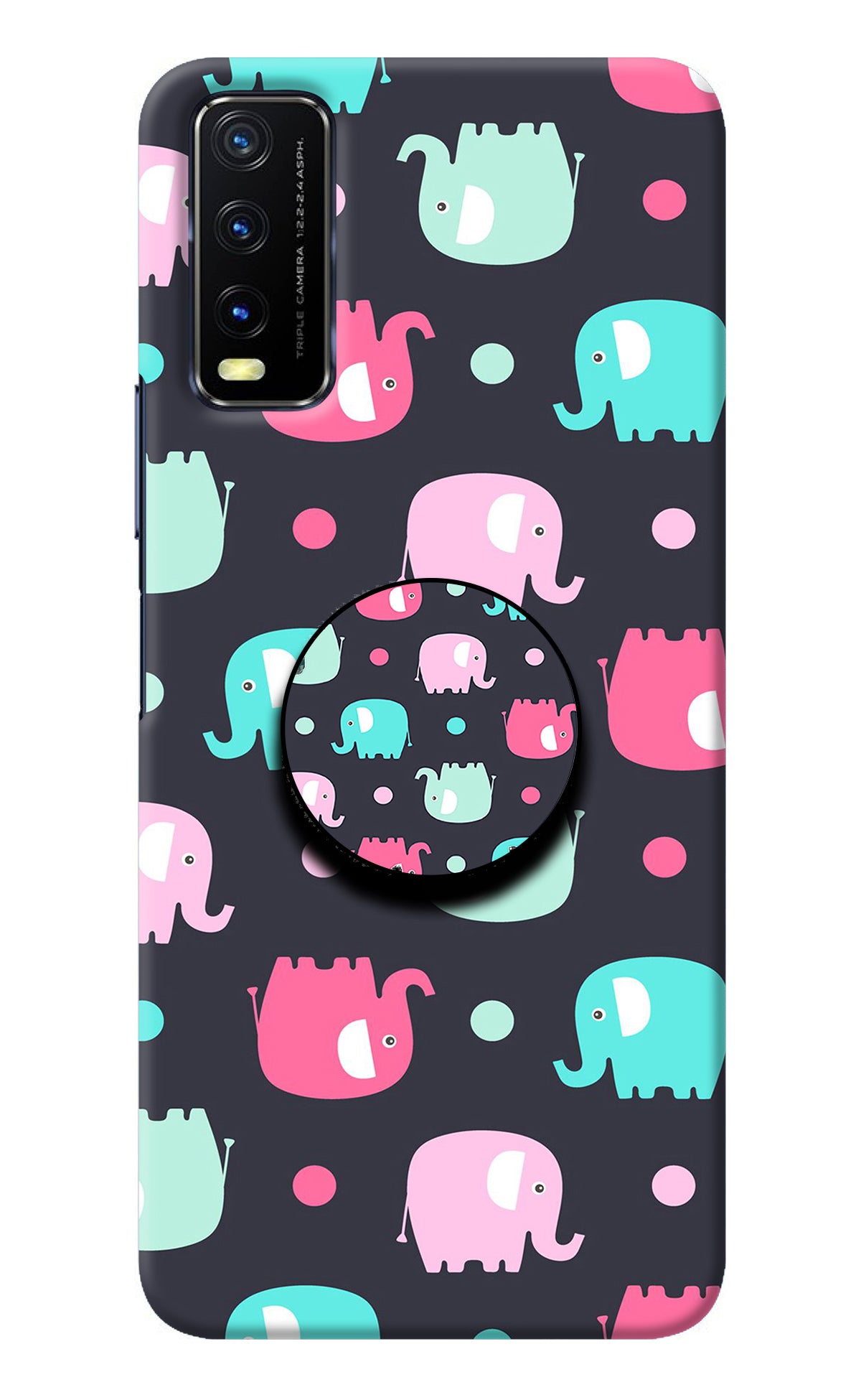 Baby Elephants Vivo Y20/Y20i Pop Case