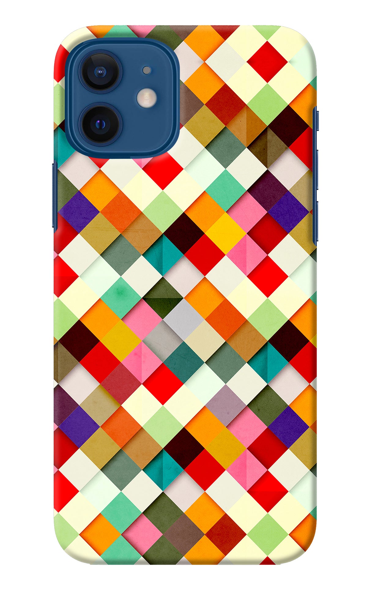 Geometric Abstract Colorful iPhone 12 Back Cover