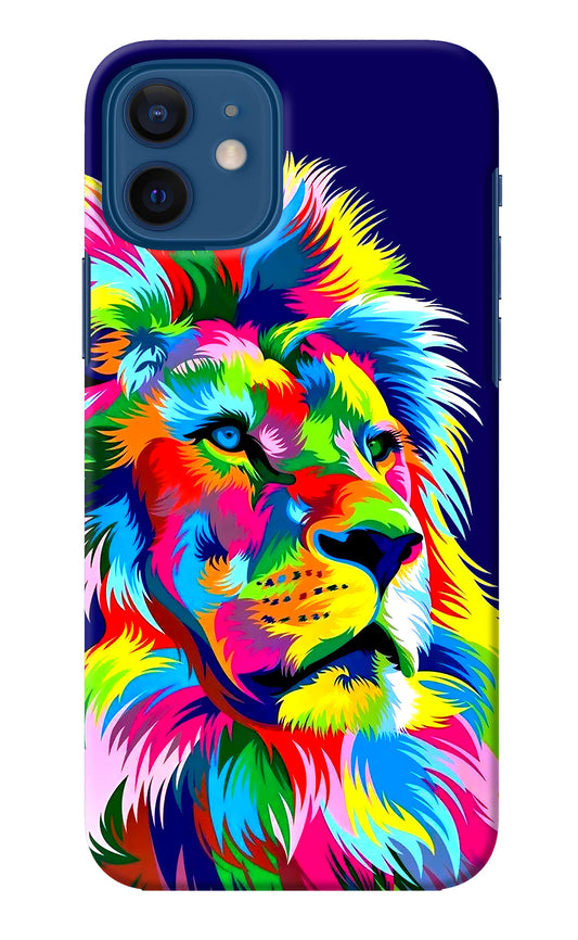 Vector Art Lion iPhone 12 Back Cover