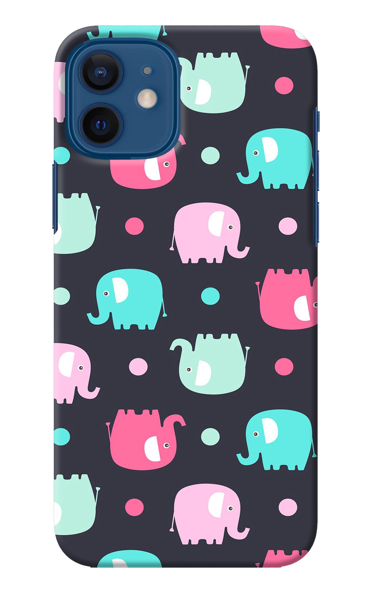 Elephants iPhone 12 Back Cover