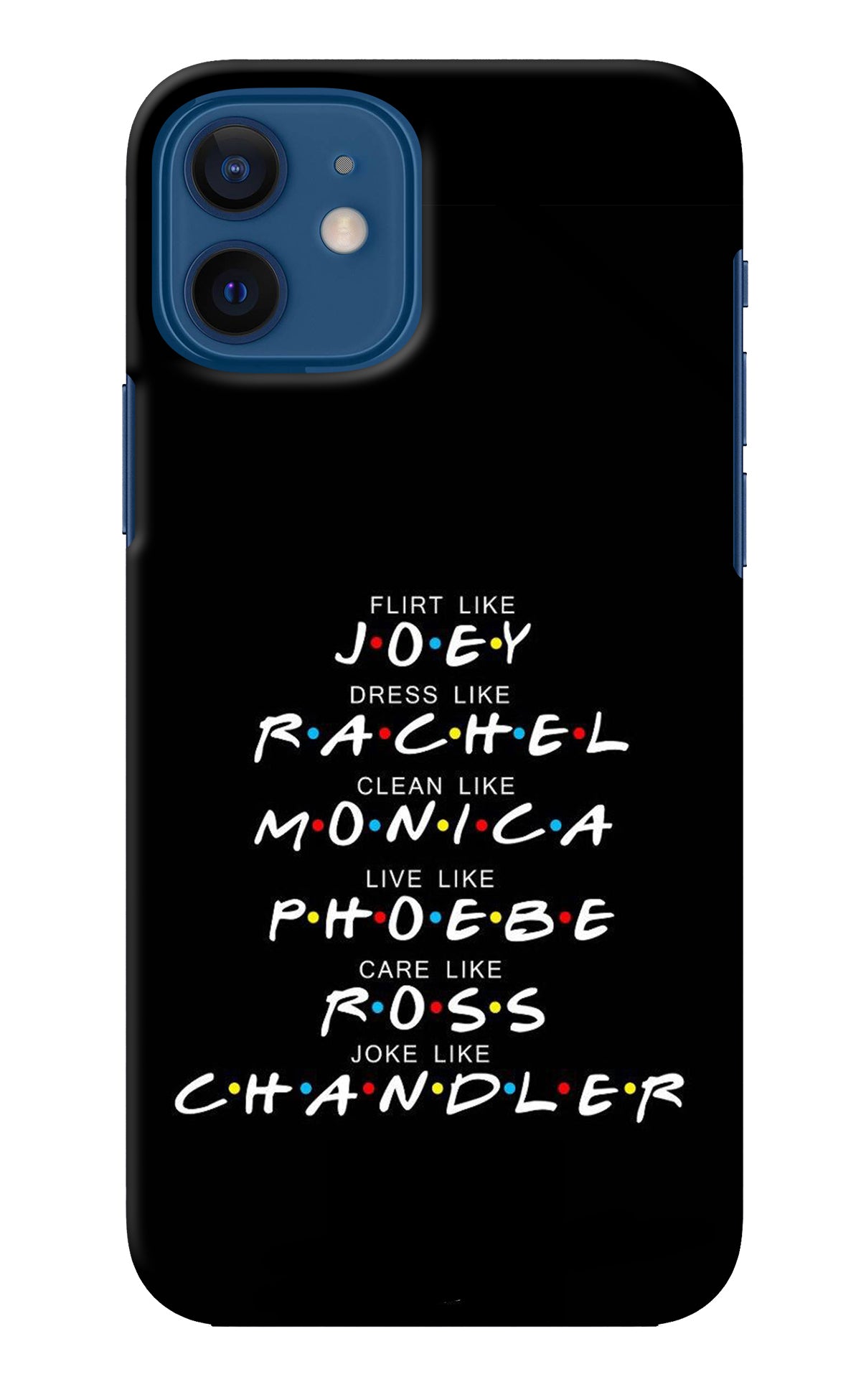 FRIENDS Character iPhone 12 Back Cover