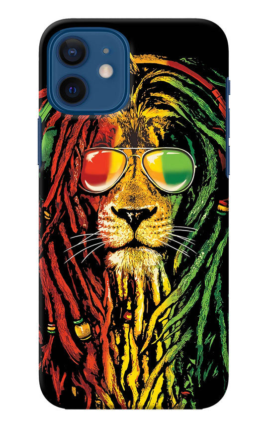 Rasta Lion iPhone 12 Back Cover