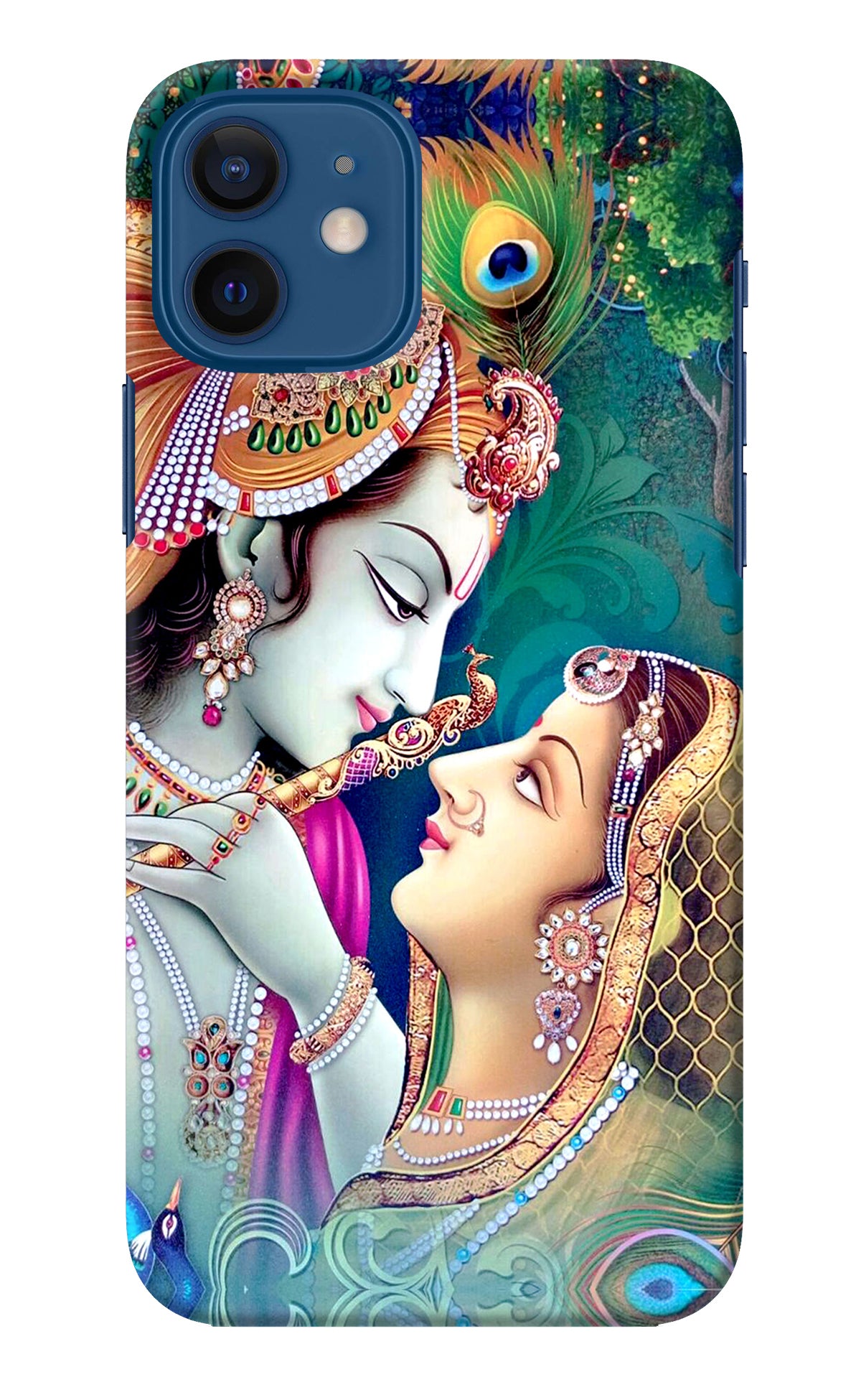 Lord Radha Krishna iPhone 12 Back Cover