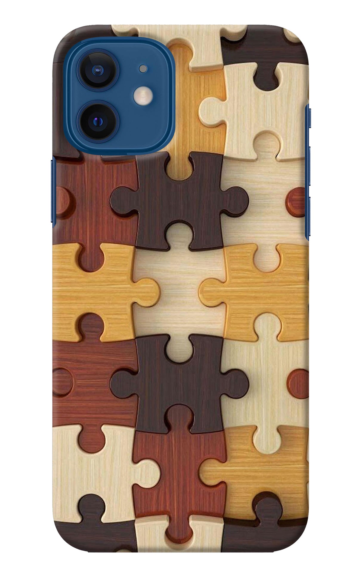 Wooden Puzzle iPhone 12 Back Cover