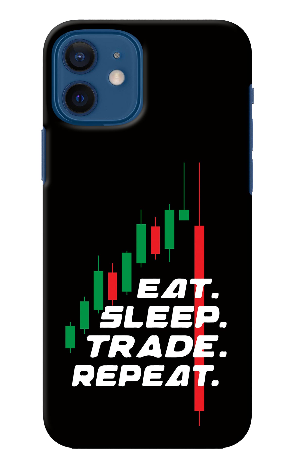 Eat Sleep Trade Repeat iPhone 12 Back Cover