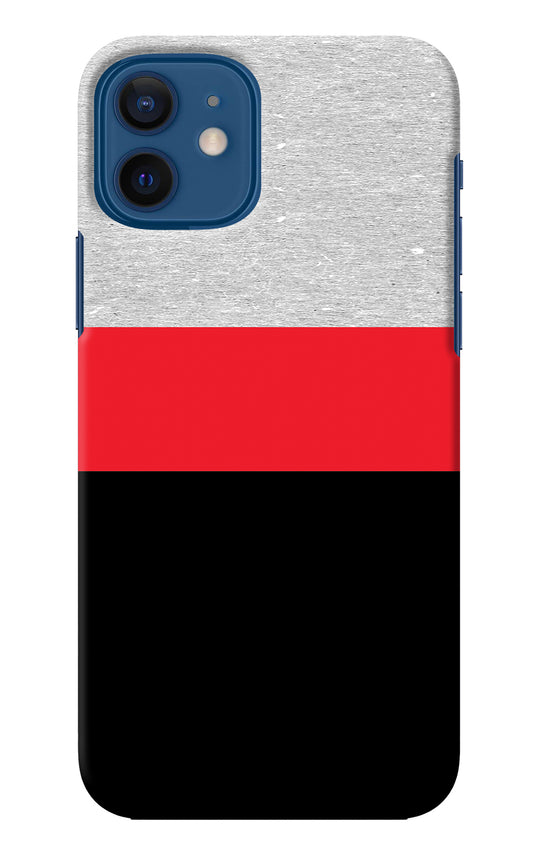 Tri Color Pattern iPhone 12 Back Cover