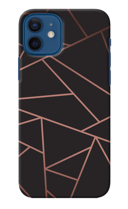 Geometric Pattern iPhone 12 Back Cover